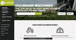 Desktop Screenshot of duijndam-machines.com